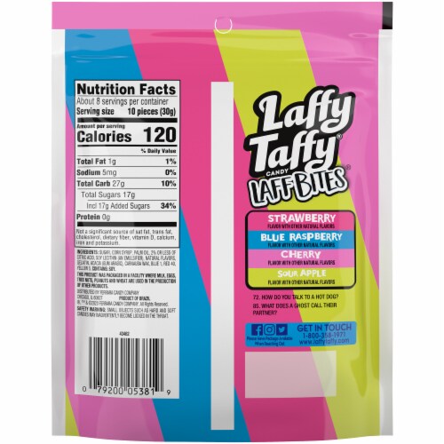 Laffy Taffy® Laff Bites Candy Perspective: back
