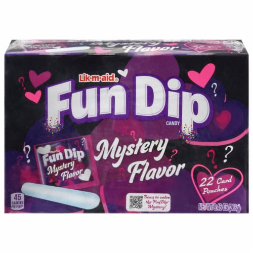 Fun Dip Mystery Flavor Valentines Candy Perspective: back