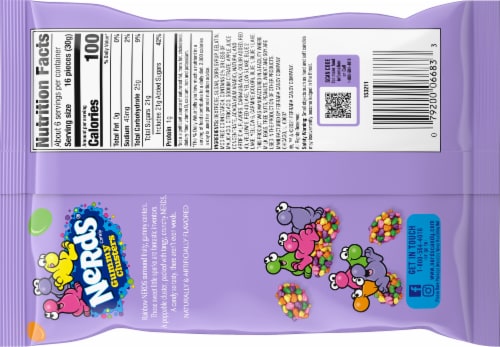 Nerds® Gummy Clusters Easter Candy Perspective: back