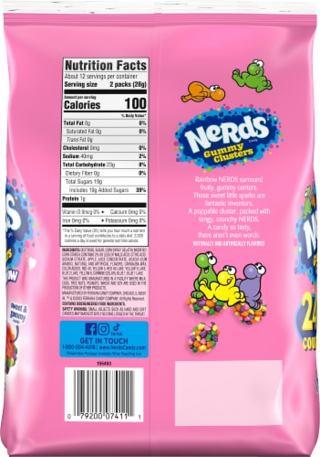Nerds Gummy Clusters Friendship Exchange Valentine Candy Perspective: back