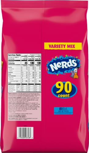 Nerds Assorted Mix Halloween Candy Perspective: back