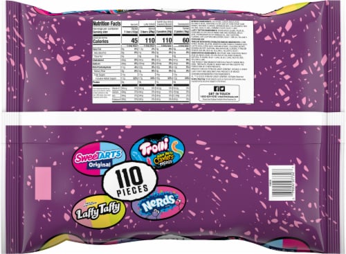 SweeTARTS Franken Favorite Mix Halloween Candy Bag Perspective: back