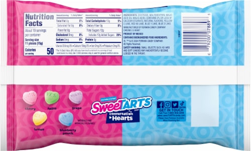 Sweetarts® Conversation Hearts Perspective: back