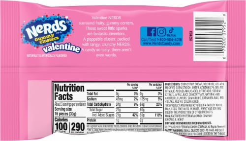 Nerds® Gummy Clusters Valentine's Candy Share Pack Perspective: back