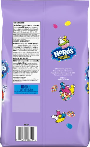 Nerds® Easter Gummy Clusters Mixed Candy Bag Perspective: back