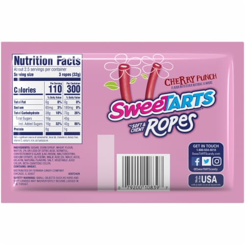 SweeTARTS® Soft & Chewy Cherry Punch Ropes Perspective: back