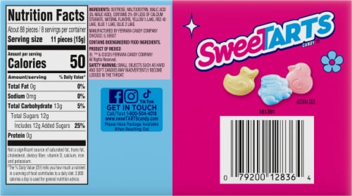 SweeTARTS® Chicks Ducks & Bunnies Easter Candy Box Perspective: back