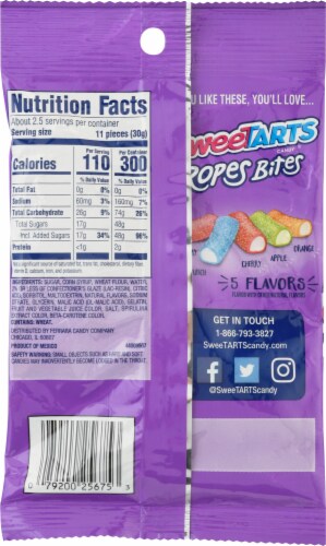 SweeTARTS® Twisted Mixed Berry Ropes Bites Candy Perspective: back