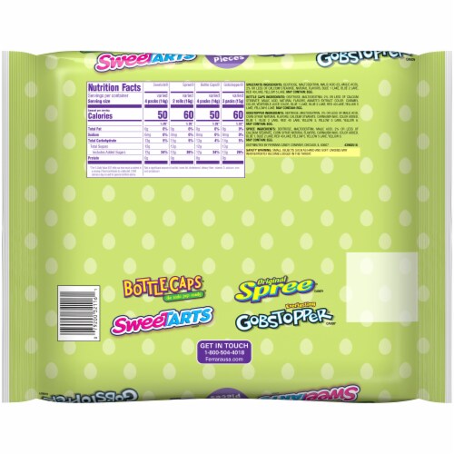 Wonka Egg Fillers Candies Perspective: back