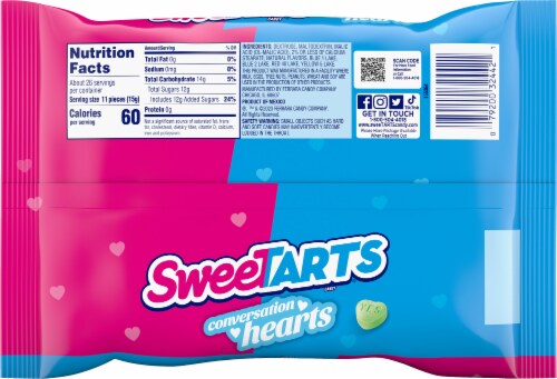 Sweetarts Candy, Conversation Hearts - 10 oz