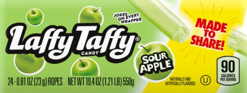 Laffy Taffy® Sour Apple Candy Ropes Perspective: back