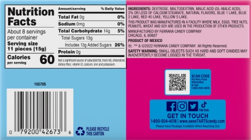 Laffy Taffy® Flavored Jelly Beans Easter Candy Perspective: back