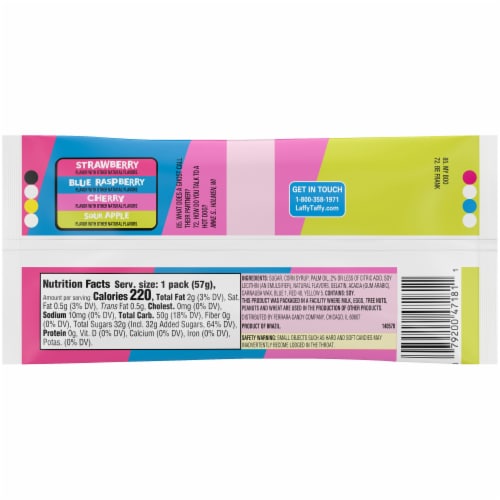 Laffy Taffy® Laff Bites™ Candy Perspective: back