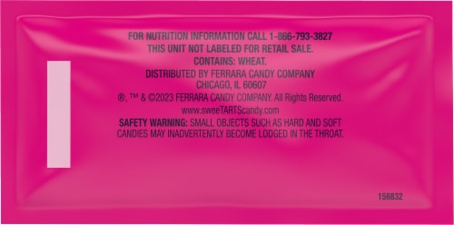 SweeTARTS® Cherry Punch Soft & Chewy Ropes Halloween Candy Perspective: back