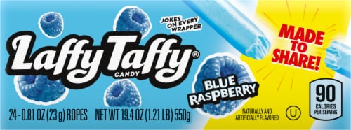 Laffy Taffy® Blue Raspberry Ropes Candy Box Perspective: back