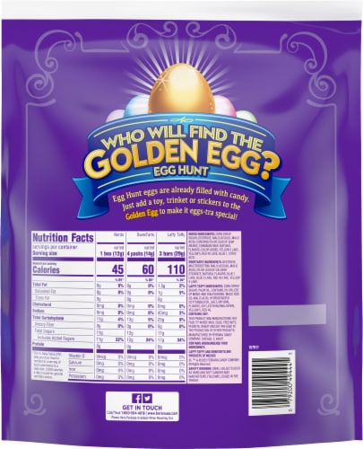SweeTARTS® Candy-Filled Plastic Easter Eggs Perspective: back