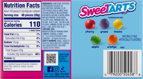 SweeTARTS® Mixed Fruit Mini Chewy Candy Perspective: back