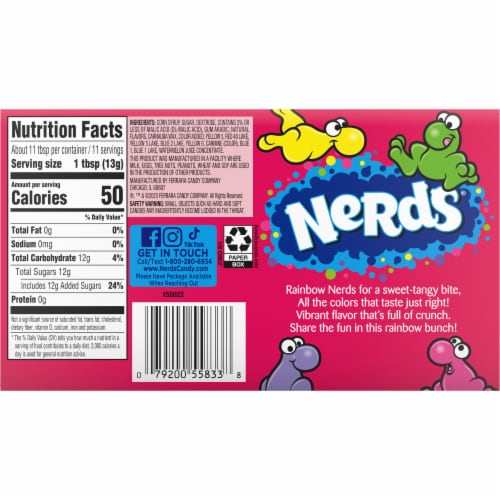 Nerds® Rainbow Crunchy Candy Perspective: back