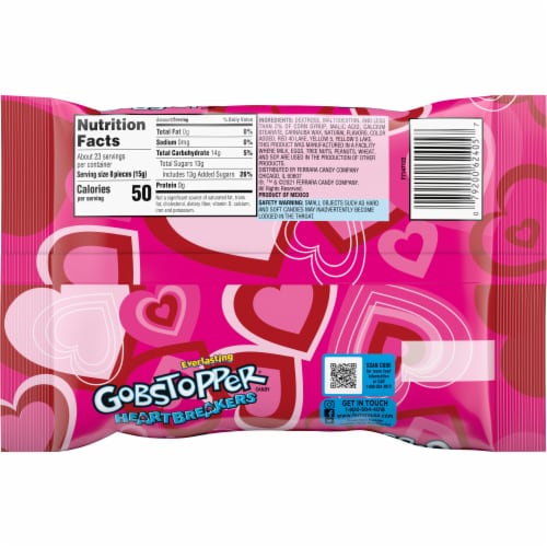 Gobstopper® Everlasting Heartbreakers Valentine's Candy Perspective: back