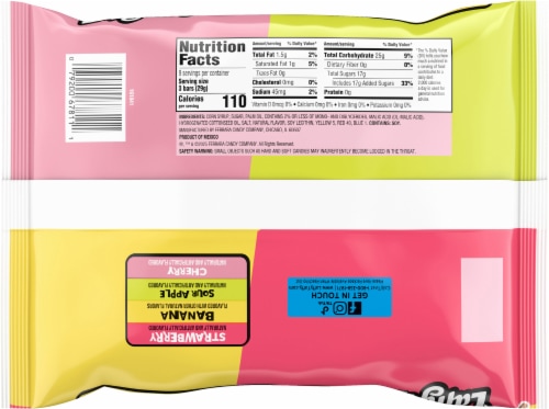 Laffy Taffy® Assorted Halloween Fun Size Candy Bag Perspective: back