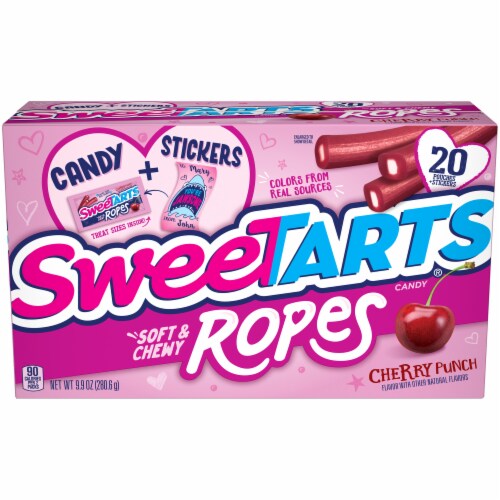 SweeTARTS® Soft & Chewy Cherry Punch Ropes Valentines Day Cards Kit Perspective: back