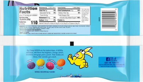 Nerds® Big Chewy Jelly Beans Easter Candy Bag Perspective: back