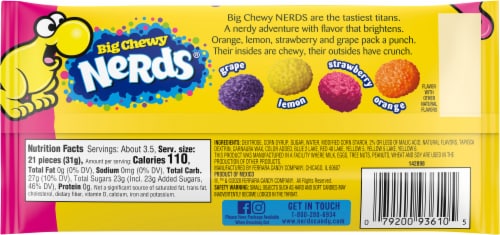 Nerds® Big Chewy Candy Perspective: back