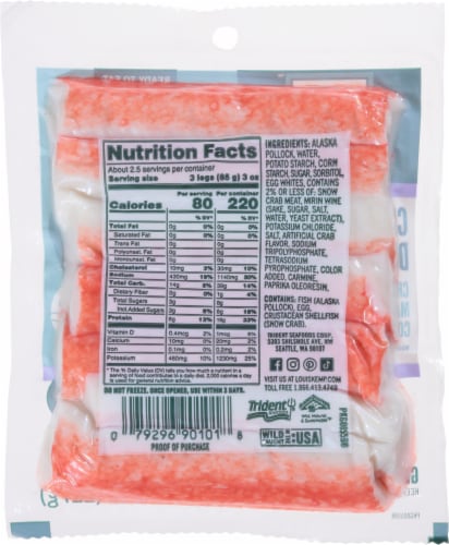 Louis Kemp® Crab Delights® Leg Style Imitation Crab Perspective: back