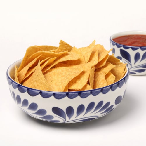 Made Fresh Corn Tortilla Chips Perspective: back