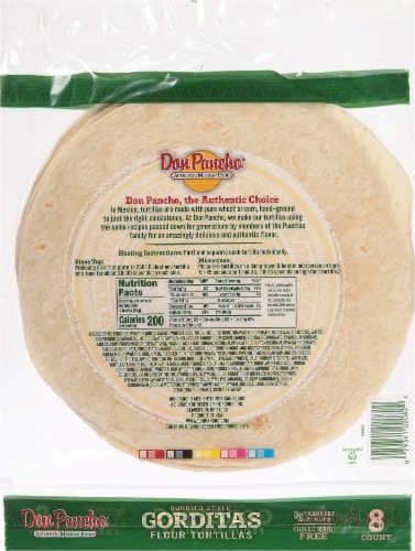 Don Pancho® Burrito Style Gorfitas Flour Tortillas Perspective: back