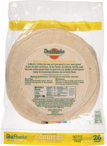 Don Pancho® Burrito Style Gorditas Family Pack Flour Tortillas Perspective: back