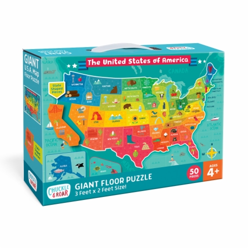 Chuckle & Roar Giant Floor Puzzle Perspective: back