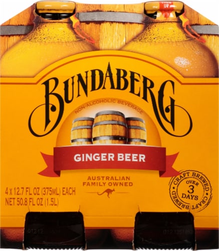 Bundaberg Ginger Beer 4 Cans Perspective: back