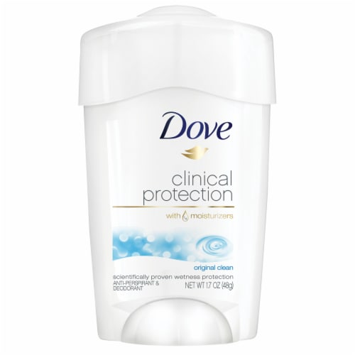 Dove Clinical Protection Women's Antiperspirant Deodorant Stick Original Clean = Perspective: back