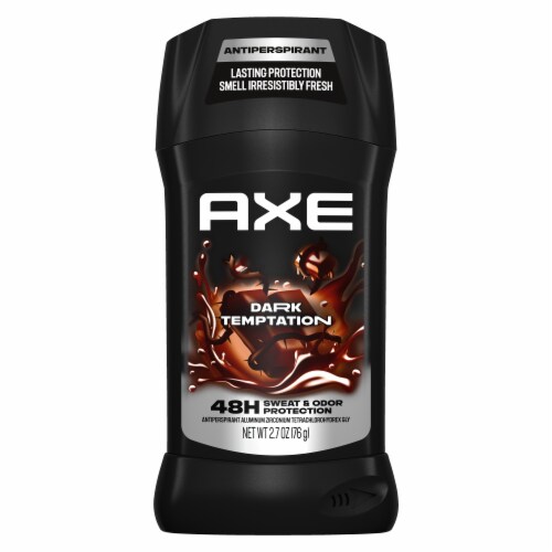 Axe Men's Deodorant Stick Dark Temptation Dark Chocolate Scent Perspective: back