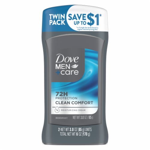 Dwingend niemand hoofdstuk Dove Men+Care Aluminum-Free 48-Hour Protection Clean Comfort Deodorant  Stick, 3 oz - Fry's Food Stores