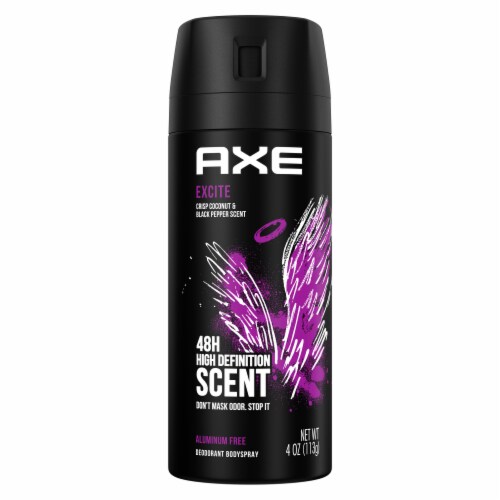 Axe Excite Men's Deodorant Spray Coconut & Black Pepper Aluminium-Free Perspective: back