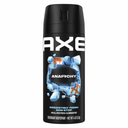 Axe Men's Body Spray Deodorant Anarchy Dark Pomegranate & Sandalwood Aluminum Free Perspective: back
