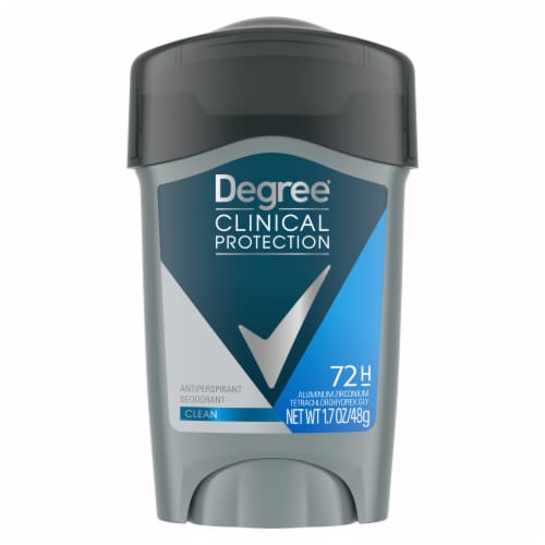 Degree Clinical Protection Men's Antiperspirant Deodorant Stick Clean Scent Prescription-Strength Perspective: back