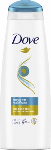 Dove Shampoo, Oxygen Moisture Volumizes Fine Hair with Bio-Nourish Complex Perspective: back