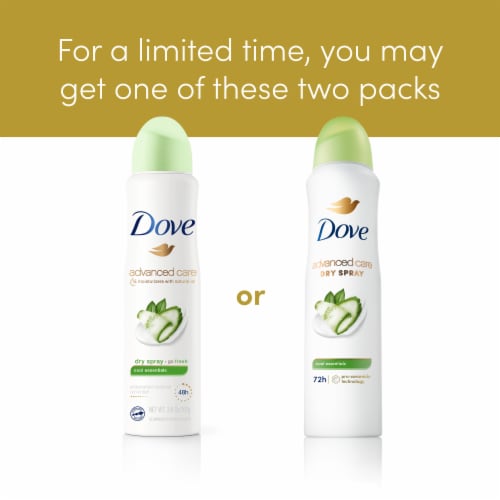 Dove Advanced Care Women's Antiperspirant Deodorant Dry Spray Cool Essentials Perspective: back