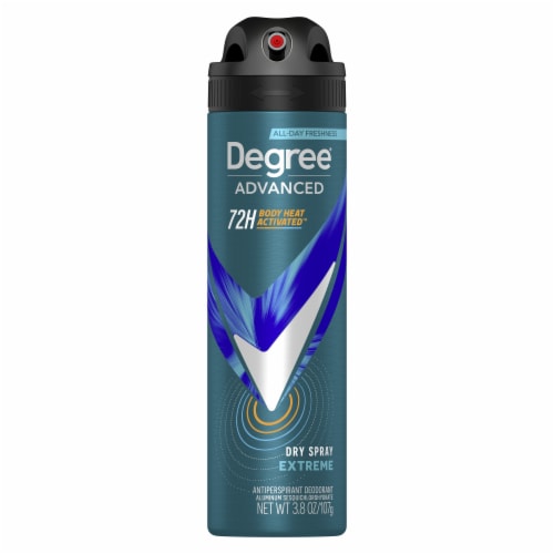 Degree Men Antiperspirant Deodorant Dry Spray Extreme Perspective: back