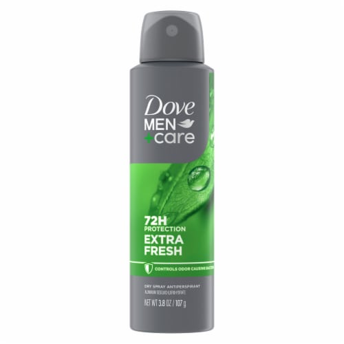 Dove Men+Care Men's Antiperspirant Deodorant Dry Spray Extra Fresh Perspective: back