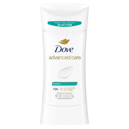 Dove Women 48-Hour Protection Advanced Care Sensitive Antiperspirant Deodorant Stick Perspective: back