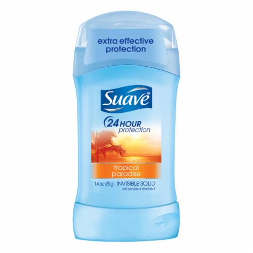 Suave Tropical Paradise Antiperspirant Deodorant Perspective: back