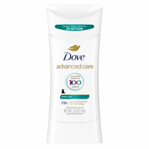 Dove Advanced Care Women's Antiperspirant Deodorant Stick Sheer Cool Perspective: back