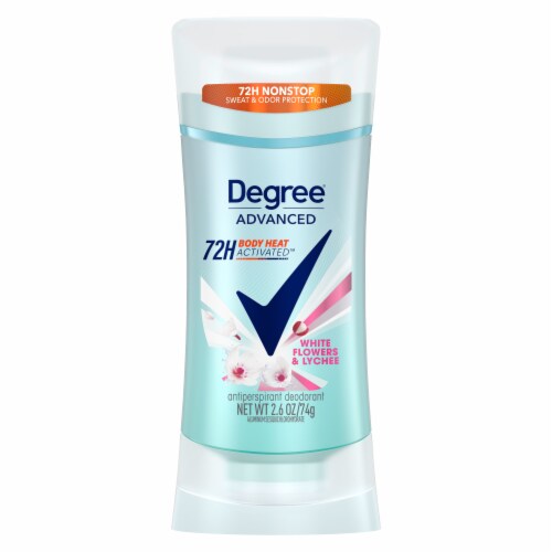 Degree Advanced Women's Antiperspirant Deodorant Stick White Flowers & Lychee Perspective: back