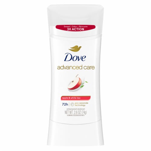 Dove Advanced Care Apple & White Tea Antiperspirant Deodorant Stick Perspective: back