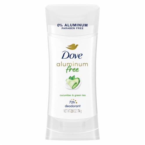Dove 0% Aluminum Women's Antiperspirant Deodorant Stick Cucumber and Green Tea Aluminium-Free Perspective: back