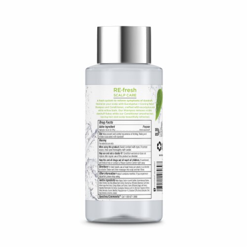 RE-fresh Silicone-Free Eucalyptus & Cooling Relief Anti-Dandruff Shampoo Perspective: back